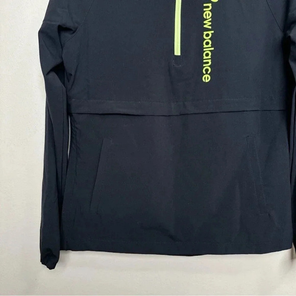 New Balance Womens Small Quarter Zip Light Weight Pullover Black Color - Picture 7 of 12